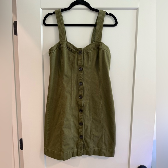 Banana Republic Seamed Mini Dress Mangrove Tree, size 4, like new! - Picture 2 of 5